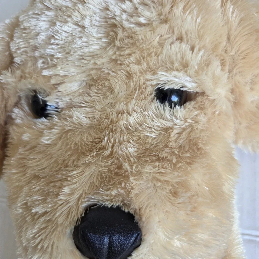 Aurora Plush Hand Puppet Puppy Dog Yellow Golden Lab Blonde‎ Brown 7